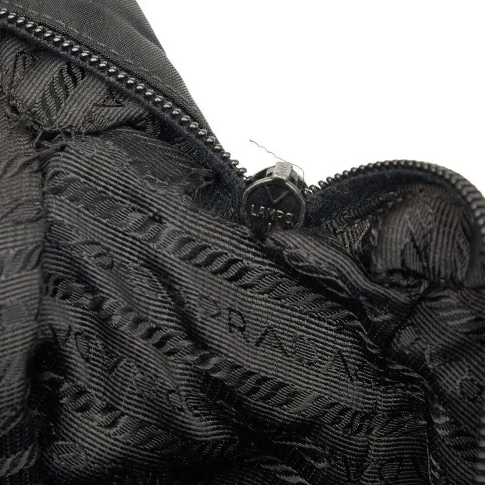 Prada Triangle Logo Plate Shoulder Bag